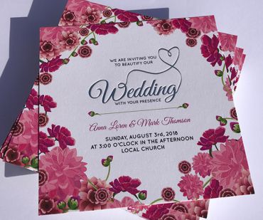 Double Bonded A6 Invitations (540-650gsm)